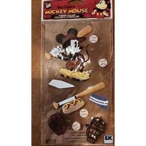 Jolee's Boutique Sticker Collage Disney Vintage Mickey Baseball Collection‎